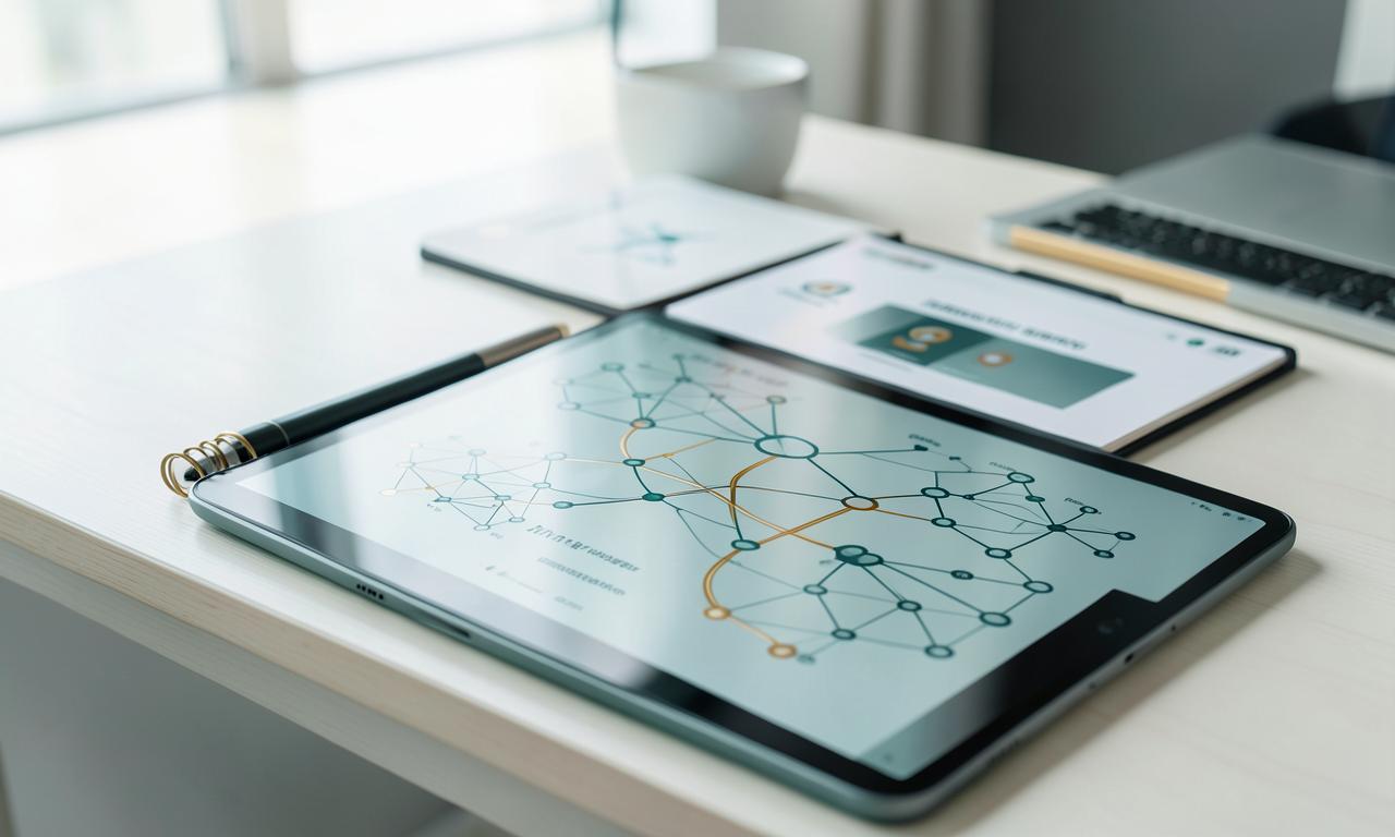 AI munkafolyamatok és összefüggések egy digitális tanulási felületen